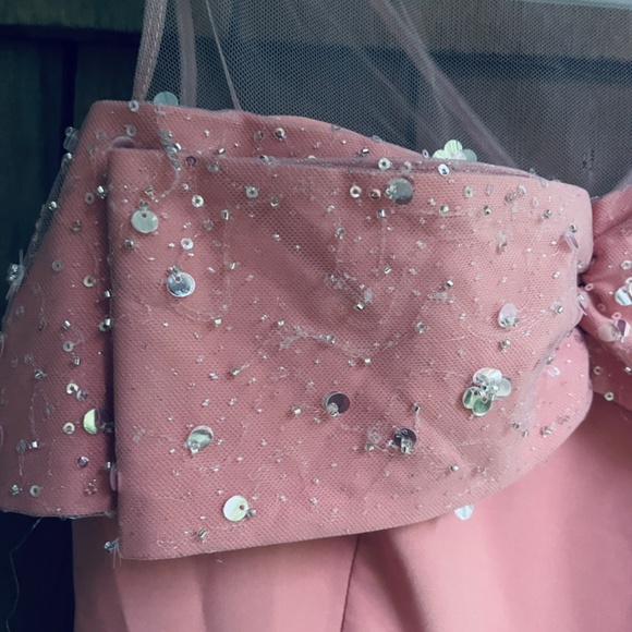 Js Collections Sequence Jamie Bow Jumpsuit, Pink Apricot Wide Leg Size 6 - Picture 12 of 17